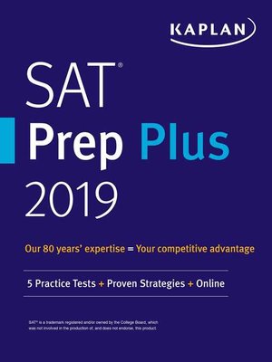 cover image of SAT Prep Plus 2019